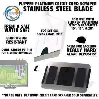 Flipper Platinum Scraper - Stainless Steel balde