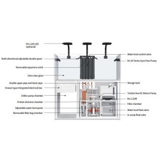 Maxspect Aquarium Smart Lagoon LS-060 Ebony Black