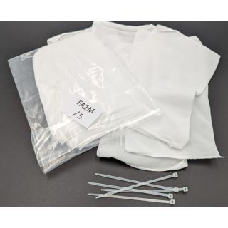 Bag of 5 polyamide bags from 0.5 L to 2,5 L