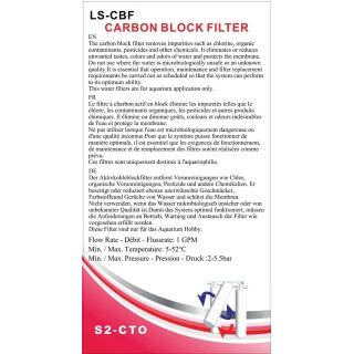 Filtre de bloc de charbon actif