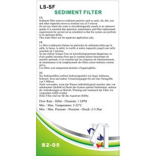 Filtre à Sédiment