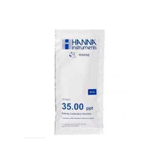 Hanna Solution d'étalonnage de salinité à 35,00 g/L 25 sachets de 20 mL